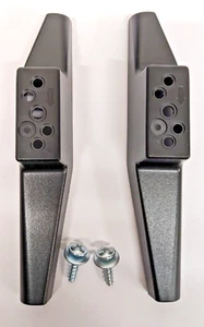 JVC LT-32CF230 FIRE TV BLACK FEET BASE LEFT RIGHT AND SCREWS 23866861/2 NEW - Picture 1 of 2