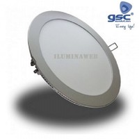 DOWNLIGHT PLANO LED 18W Luz Blanca 6000k 4200k Aro Color GRIS panel Empotrable