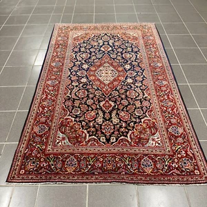 perserteppich handgeknüpft Keshan alt 134 / 212 cm ( FRISCH GEWASCHEN ) - Bild 1 von 10