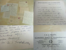 Letters 1924 Over Sale From Matthias-Grünewald-Zeichnungen An Museums Berlin