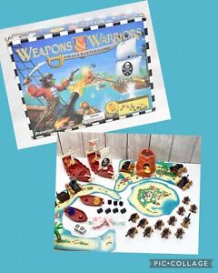 🔴Vintage 1995 Pressman Toy Corp Weapons & Warriors Pirate Battle Game Parts Lot