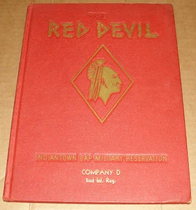 1950's THE RED DEVIL INDIANTOWN GAP MILITARY RESERVATION 5th INFANTRY DIVISION! - Picture 1 of 6