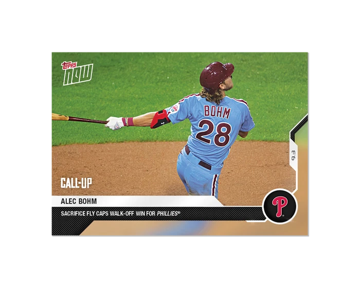 2020 Topps NOW Alec Bohm #207 ~ Philadelphia Phillies ~ PR 590 - Image 1 of 2