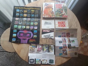 Nintendo Box & Insert LOT Double Dribble Racket Attack ROB Poster OHNE SPIELE - Bild 1 von 16