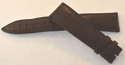 BLANCPAIN - PULSEIRA DE RELÓGIO GENUÍNA COURO MARROM 22MM NOVA SEM ETIQUETAS - Imagem 1 de 2