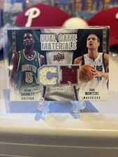 2009-10 Upper Deck Dual Game Materials Kevin Garnett Dirk Nowitzki #DG-GN HOF