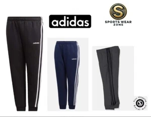 Adidas Boys Juniors Essential 3 Stripes Pant Kids Track Bottoms Sports Trouser - Picture 1 of 15