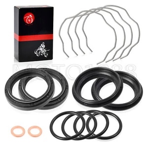 Kit de sellos de aceite antipolvo de horquilla para Kawasaki Ninja 650 ER650 EN650 EX650 KLR650 EJ800 - Imagen 1 de 8