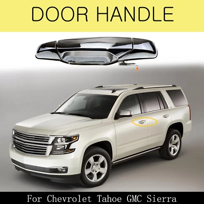 Outside Chrome Door Handle Front Right For 2011-2013 Chevrolet Tahoe GMC Sierra - Image 1 of 4