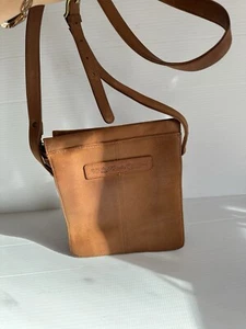Fossil Vintage Saddle Tan Leather Crossbody Purse Shoulder Bag - Picture 1 of 9
