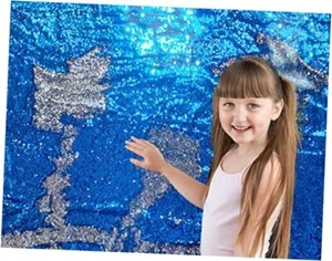 Sensory Wall Sequin Flip Fabric for Kids,0.2" Large Sequins Sensory Graffiti  - Picture 1 of 7