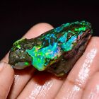 Ethiopian opal rough Welo Feu Noir Brut Opale Cristal Pierre Précieuse 49 CT