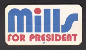 Adesivo Mulini Per Campagna Presidente 1972 - Foto 1 di 1