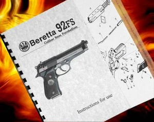 BERETTA 92FS FS 9mm Pistol Gun Owners & Instruction Manual (enhanced) - Picture 1 of 1