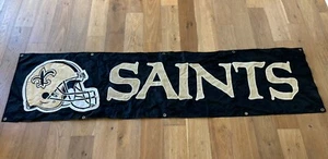 For New Orleans Saints Football Fans 2x8 ft Flag Gift Man Cave Banner - Picture 1 of 1