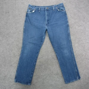 Rustler Jeans Men's 42x32 Blue Light Wash Straight Leg Jeans - Picture 1 of 11