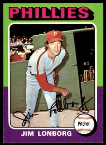 1975 Topps  94 Jim Lonborg  Philadelphia Phillies