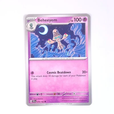 Beheeyem 074/162 Pokemon SV05: Temporal Forces Uncommon NM - Image 1 of 2