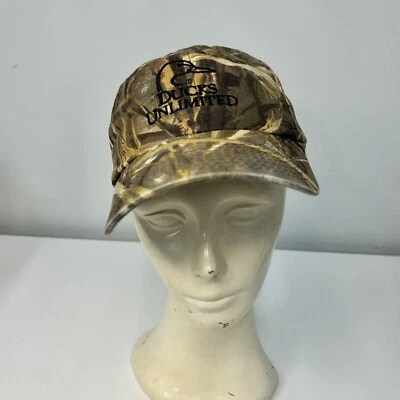 Ducks Unlimited Hat Camouflage Adjustable Hunting Embroidered - Image 1 of 4