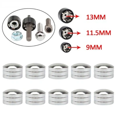 10PCS Chrom CNC Schraubenabdeckungen Schraube Kappen Bolt Cover für Harley XY - Bild 1 von 4