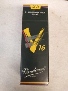 Vandoren Tenorsaxophon V16 Blätter, #2.5, KOSTENLOSER VERSAND!! 2,5 Karton 5 Stück - Bild 1 von 1