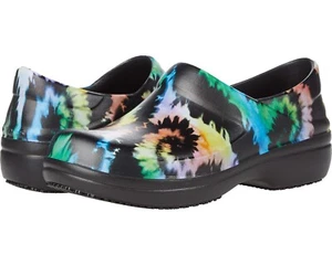 Crocs Neria Pro II Graphic Clog Tie Dye Black Womens Size 6 Cute Comfy Brand New - Picture 1 of 6