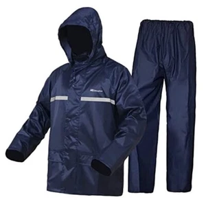 Rain Suit, Rain Gear for Men Women Waterproof Work X-Large Navy Blue - Picture 1 of 8