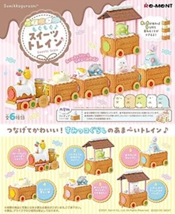 Re-Ment Sumikko Gurashi Sweets Train Miniature Figure Complete Box Set of 6 New - Picture 1 of 24