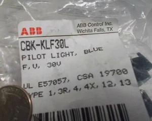 ABB CBK-KLF30L Pilot Light Blue - Picture 1 of 2