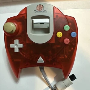 Official Sega Dreamcast Translucent Red OEM Controller, TESTED - Picture 1 of 5