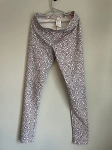 Crewcuts Girls Cotton Leggings Size 16 Blush Pink Navy Blue Floral Autumn - Picture 1 of 2
