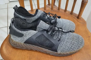 ADIDAS Herrenschuhe DIE WELTMARKE MIT DEN 3 STREIFEN Stahlkappe sportlich grau Größe 14 - Bild 1 von 4