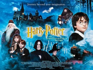 NEW Harry Potter and the Sorcerers Stone 2000s Movie Poster Print Canvas - Picture 1 of 3