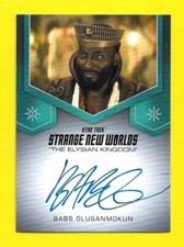 2023 Star Trek Strange New Worlds Autograph Babs Olusanmokun King Ridley SCARCE