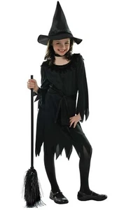 AMSCAN LIL' WITCH GIRLS HALLOWEEN COSTUME SIZE 4-6 YEARS BLACK - Picture 1 of 2