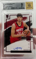 2021-22 Panini Impeccable Asia Red Alperen Sengun Rookie RC AUTO /88 BGS 9