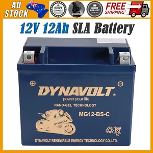 MG12-BS-C YTX12-BS 12V 12Ah SLA Battery For Motorcycle Scooter ATV Dirt Pit Bike - Foto 1 di 13