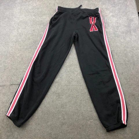 Alabama Crimson Tide Sweatpants Womens Small Black Striped Joggers Embroidered Cover