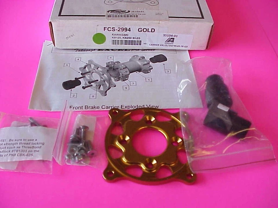 99 03 Kawasaki KX125 KX250 Excel Pro Series Wheel Front Brake Rotor Carrier Kit - Image 1 of 1