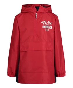 $69.50 Tommy Hilfiger, Boys' Quarter-Zip Pullover Raincoat, Red, 7 - Picture 1 of 3