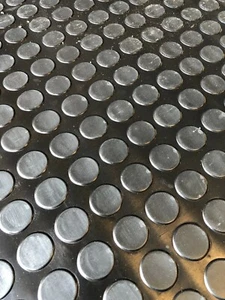 Gummibodenbelag Folienrollen 1,2M, 1,5M,1,8, 2m breit x 3MM & 5 mm Penny/Münze - Bild 1 von 5