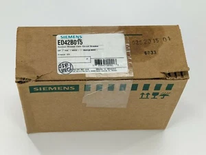 Interruptor de circuito Siemens ED42B015, 15 amperios, 480 voltios, 2 polos - *NUEVO EN CAJA* - Imagen 1 de 3