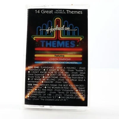 Hooked on Themes: 14 Great Movie & Theatrical (Cassette Tape 1986, K-Tel) TESTED - Image 1 of 4