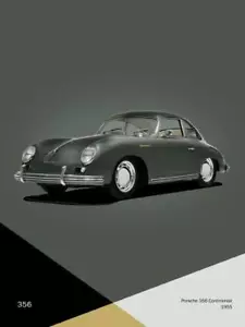 Affiche - Porsche 356 Continental 1955, Minimum Moderne Classic Pop Art, 4 Tailles - Photo 1 sur 21