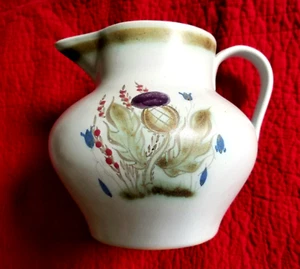 32 oz. Brocca Buchan Cardo Scozia Nat'l Fiore Gres Arte Ceramica Regno Unito - Foto 1 di 9