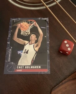 2022 Topps CHET HOLMGREN Rookie Card /49 Bulldog Parallel #27 Courtside Action - Bild 1 von 3