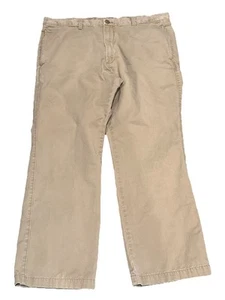 Gap Khaki Pants Mens 36x32 Beige Straight Fit Flat Front - Picture 1 of 8