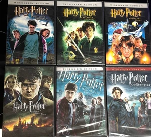 Six Harry Potter movie DVDs, five are sealed - Imagen 1 de 11