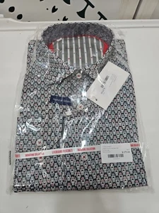 Camicia uomo Luchiano Visconti grande manica lunga grigia modello robot nuova con etichetta - Foto 1 di 8