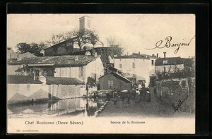 CPA Chef-Boutonne, Source de la Boutonne 1903 - Picture 1 of 2